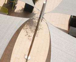 Mástil atornillado vela de sombra